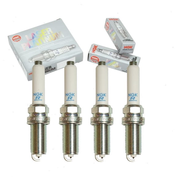 4 pc NGK Laser Platinum Spark Plugs compatible with Audi S3 2.0L L4 2015-2017