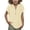 Beige, variant on CCRFTGI Cute Tops for Kids Girls Linen Size 10-12 Short Sleeve Button V Neck Summer Soft T-Shirts Trendy Lightweight Girls Clothes Tops Orange 5-6 Years