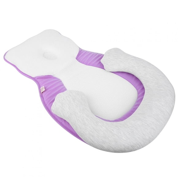 Cojín de almohada infantil, nido de cuna para bebé, nido portátil para bebé, almohada para dormir para recién nacidos, rendimiento sólido