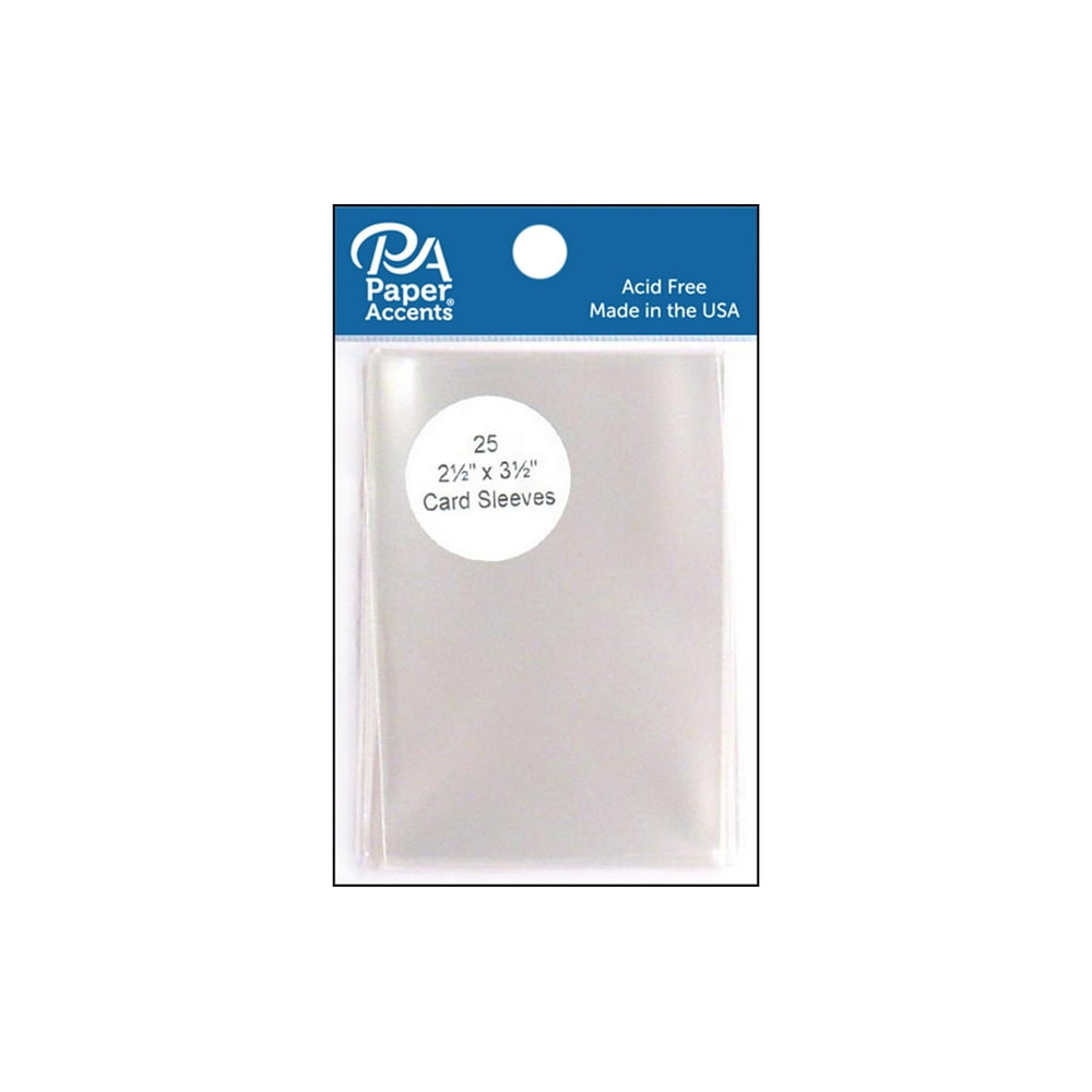 Card Sleeves 2.5x3.5 25pc Clear