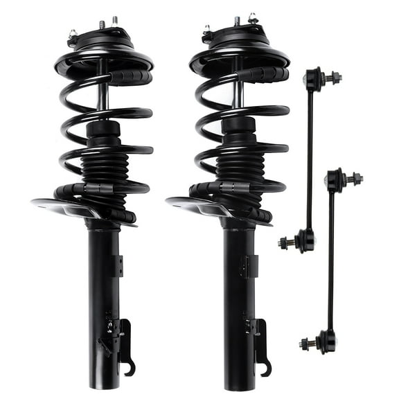AUTOMUTO Struts & Shocks Quick-Strut Front Strut Spring Assembly Stabilizer Bar Link Kit Fit For 2006-2011 for Ford Focus