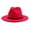 Rose Red, variant on Walbest Women Lady Classic Felt Wide Brim Floppy Panama Hat Belt Buckle Wool Fedora Hat
