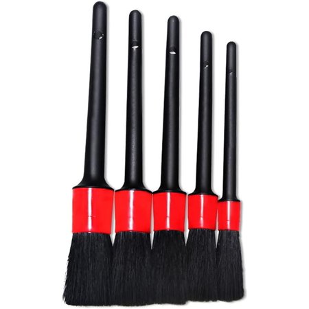 Set of 5 Ultra Soft Brushes  Car Detailing Brush  Car Cleaning Vents Dash Trim Soft Brushes  Soft Brushes  Wheel Brushes  Interior  Emblems  Interior  Exterior  Air Vents