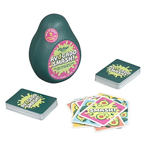 Avocado Smash Ridley's Games 71Piece Family Action Card Game with Storage Case, 