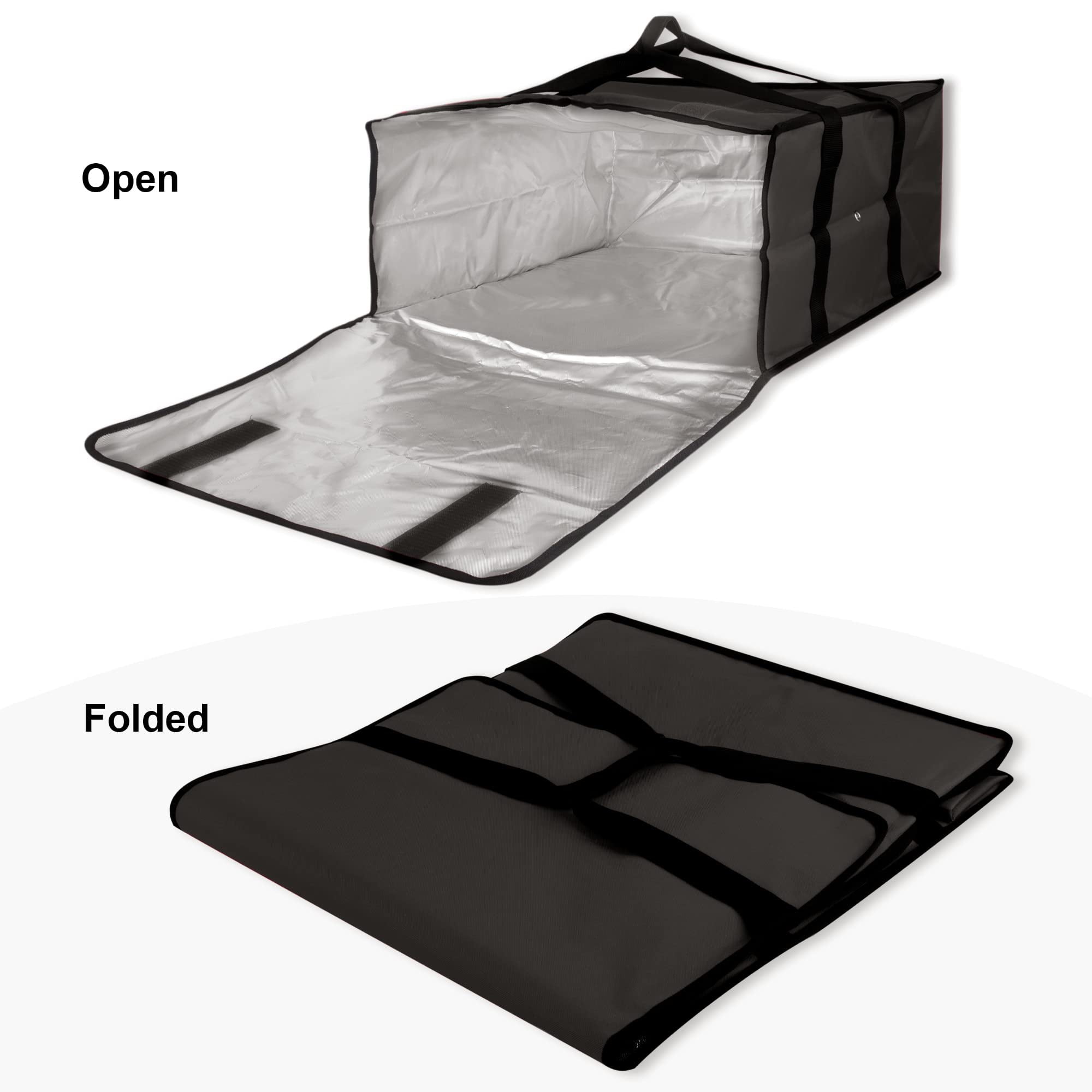 Borsa Isolata Per Consegna Pizze 18x18x8 Pollici Capacità 4 Pizze Blu Reale