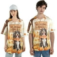 thumbnail image 4 of Welcome Fall Boykin Spaniel Cozy Autumn Field Pumpkins Golden Leaves All Over Print 3D Baseball Shirt Dog Lover Softball Sport - 12013, 4 of 6