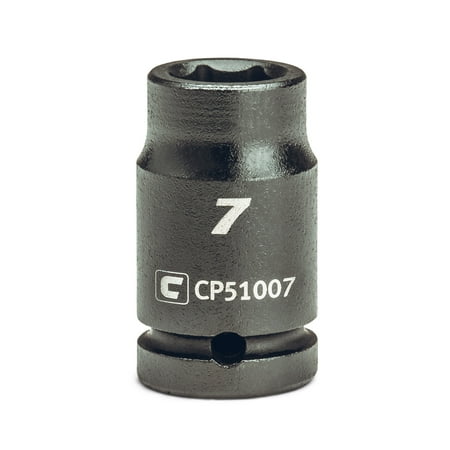 UPC: 0886352510073 | Capri Tools 7 mm Shallow Impact Socket 1/4-Inch Drive 6-Point Metric