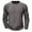 Grey, variant on VJATTWR Men's Crew Neck Long-Sleeve T-Shirt Pocket Tee S