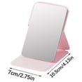 thumbnail image 3 of Folding Makeup Mirrorr Foldable Travel Mirrorr | Vanity Mirrorr For Makeup | Portable Compact Vanity Mirrorr | Frameless Makeup Mirrorr With Soft Pu Leather For Desk Travel,Pink Makeup Magnifying, 3 of 4