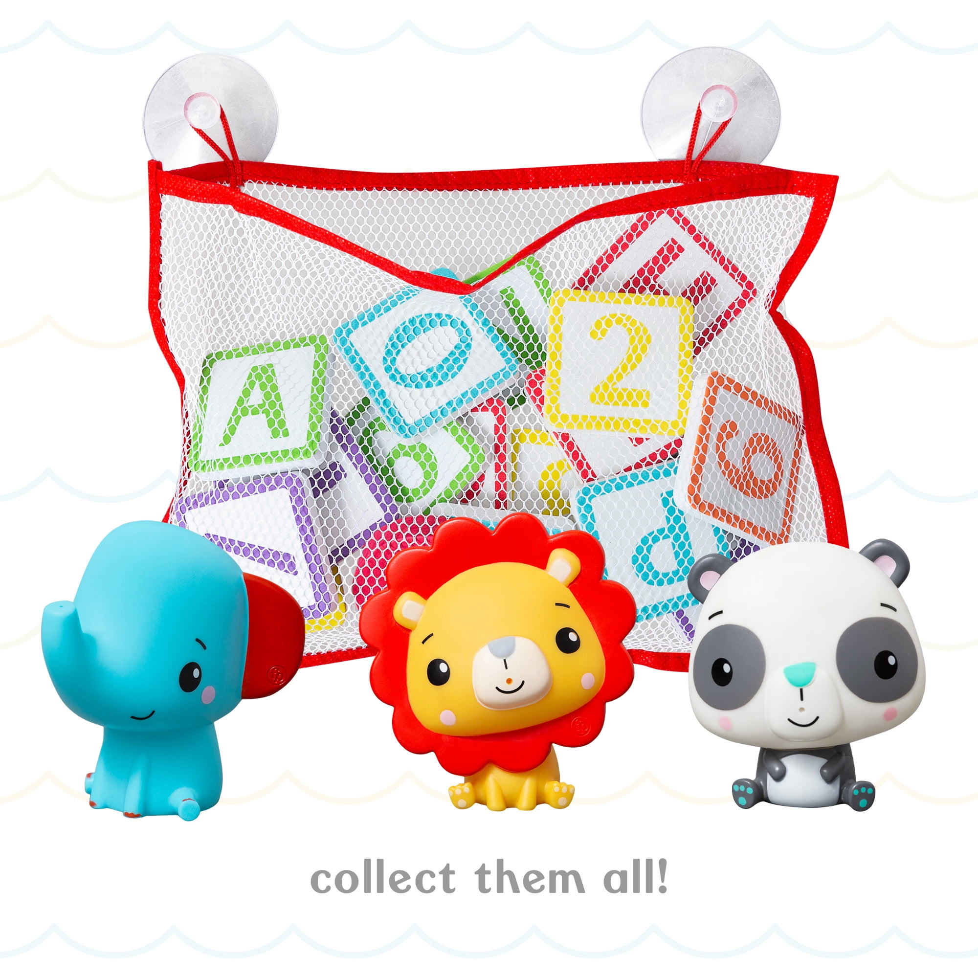 Fisher-Price Elephant Bath Toy Set with Foam Letters & Numbers for Toddlers, 6-12 Months