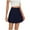 Blue, variant on Hpapadks High Waisted Skirts for Women Casual High Waist Solid Color Versatile Short Pleated Skirt Black L