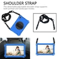thumbnail image 4 of Galaxy Tab A 8.4" Case SM-T307 T307U, Allytech Silicone EVA Adjustable Shoulder Strap Hand Strap Kickstand Heavy Duty Protection Rugged Shockproof Case Cover for Samsung Galaxy Tab A 8.4",Blue/Black, 4 of 6