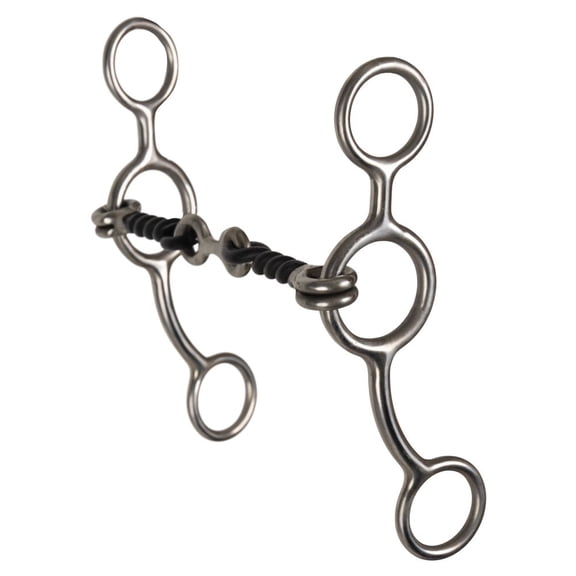 Schneiders Twisted Wire Dog Bone Stainless Steel Snaffle Horse Bit | Double-Jointed