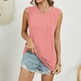 thumbnail image 6 of Timegard Womens Tank Tops Crewneck Comfy Solid Color Sleeveless Tee Shirts Casual Tunic Tops Summer, 6 of 6