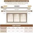 thumbnail image 6 of Extra Long Curtain Rods for Windows 120 to 170 Inch, 1 Inch Bronze Heavy Duty Curtain Rods 140 to 195 Inch, Adjustable Drapery Rod with Twisted Cage Finials, 6 of 7