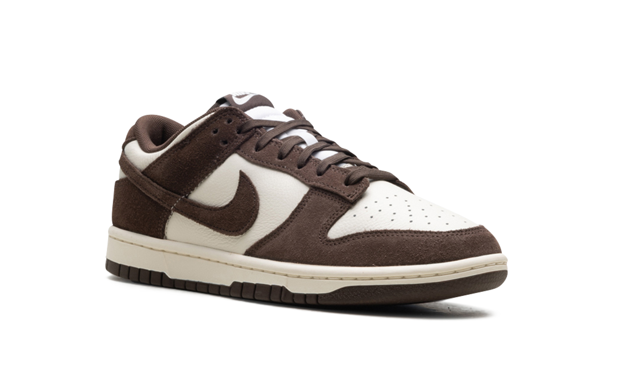 NIKE MENS Dunk Low Retro SE "Pale Ivory Baroque Brown" FQ8249 104 from Stadium Goods