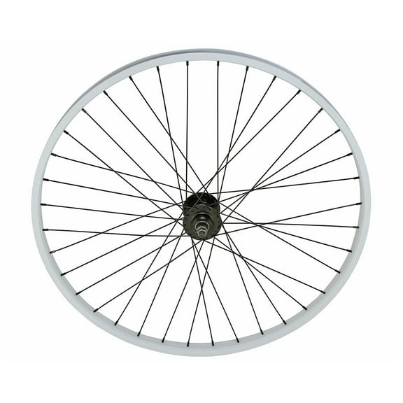 Bike 29 x 30mm Alloy 1 speed Free Wheel 36 Spoke 14G White 3/8 Axle Double Wall White.