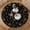 Black/Gold, variant on Natural Polyester Round Tablecloth Fitted,3D Blue Brown Stone & Grass Inlaid Pattern Tablecloths, Washable for Kitchen Wedding Dining Outdoor Party Picnic Banquet 40"-42"