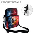 thumbnail image 5 of Chririnla Stretch Polyester Cell Phone Pouch Double Deck Lightweight Crossbody Purse for Shop, Soccer Crossbody Bags, 5 of 7