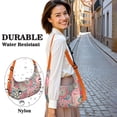 thumbnail image 3 of Sac à Bandoulière Vintage à Motif Cachemire avec Courroie Ajustable, Sac Bandoulière Léger en Nylon pour Femmes, Design Floral Bohème, Portable, Compact, 3 of 5