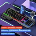 thumbnail image 4 of Hnjugfe RGB Gaming Keyboard with Removable Hand Rest, USB, Black, New, 1 Count, 4 of 6