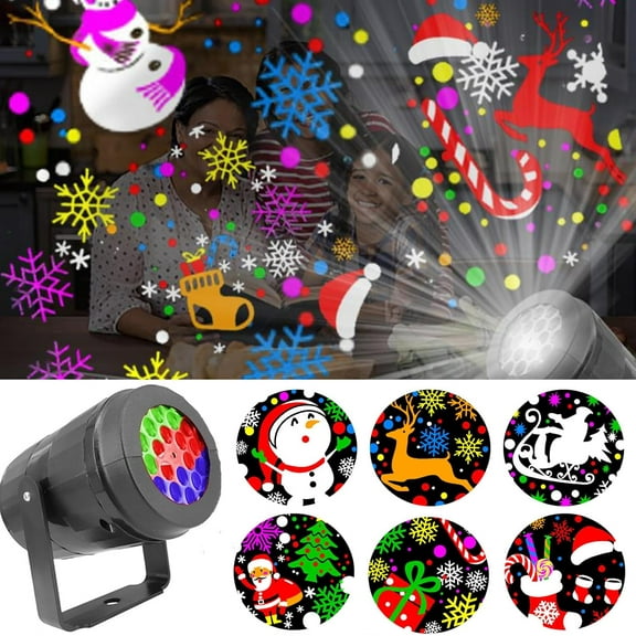 16 Pattern Christmas LED Laser Projector Lights Rotate Projection Lamp Indoor Outdoor Decor for Xmas Party Wedding Garden Patio