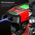 thumbnail image 6 of Bike Lights LEDs Cycling Headlight with 130dB Horn Speaker USB Rechargeable 5 Light Modes for Outdoor Riding Cycling, 6 of 10