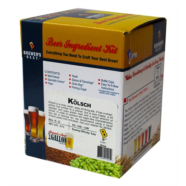 Brewer's Best One Gallon Home Brew Beer Ingredient Kit (Kolsch