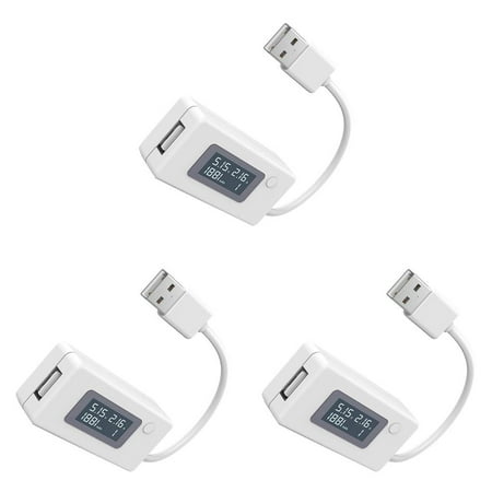

3pcs LCD USB Voltage/Amps Power Meter Tester Multimeter Test Speed of Chargers Cables Capacity of Power Banks