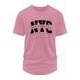 thumbnail image 4 of NinXxx Men's Oversized 3D Print Summer Casual Comfortable Fashion Tee Pink S Pink S, 4 of 4