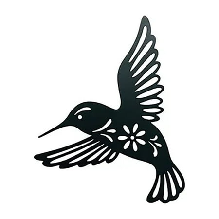 

WAHIUHIUA WAHIUHIUA Metal Hummingbird Wall Art Decor Black Simple Decorative Pendant For Living Room Bedroom Bathroom Kitchen Kitchen Kitchen Terrace Balcony House Indoor Outdoor