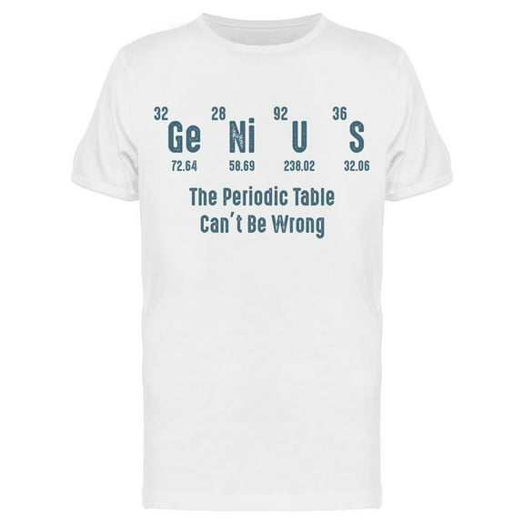 Genius Periodic Table Men's T-shirt