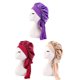 thumbnail image 3 of Gorro de dormir extragrande de satén con cintas anchas ajustables para cabello largo, paquete de 3 gorros de seda para el cabello., 3 of 5