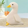 thumbnail image 4 of Juguete de peluche para niños, muñeco de pato de simulación para fiestas navideñas, decorativo 30cm Blanco, 4 of 7
