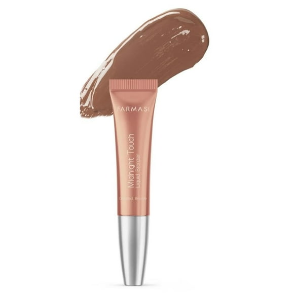 FARMASi Midnight Touch Bronzer, Liquid Blush Lightweight Cheek Color for a Flushed, Soft Drizzled Bronze Look (Bronzer)