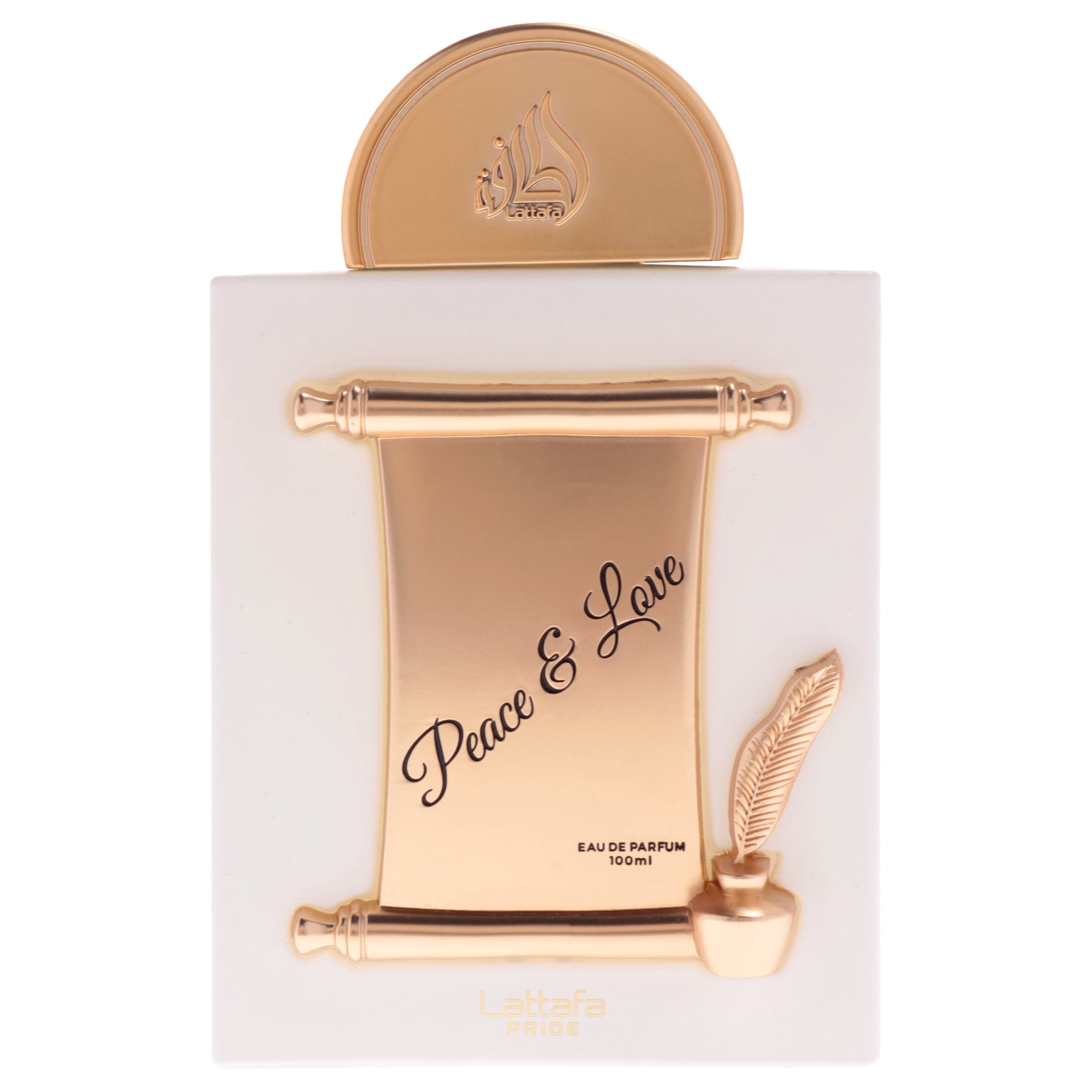 Lattafa Peace & Love EDP Spray, Unisex Perfume, 3.4 oz, Bergamot