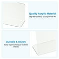 thumbnail image 3 of Uxcell 6 Pack Divisores de Estante para Organización de Closet, 7.9x1.18x2.4" Separador de Armarios de Acrílico para Estantes de Cocina, Bloqueador Bajo la Cama para Dormitorio, Cocina, Oficina, Claro, 3 of 6