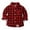 Red, variant on Fancifize Baby Boys' and Toddler Long Sleeve Plaid Button Up Shirt Little Big Boys Girls Casual Dress Shirts with Pocket 6M-8Years