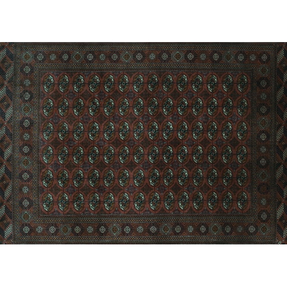 Ahgly Company Indoor Rectangle Persian Light Blue Traditional Area Rugs, 8' x 12'