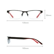 Ironman Rectangle Gunmetal Reading Glasses 1.25