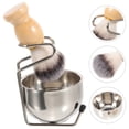 thumbnail image 4 of SHISUYAN 1 Ensemble de Brosses de Rasage pour Homme Ensemble d'Accessoires de Rasoir Manuel avec Bol Moussant et Support, 4 of 8