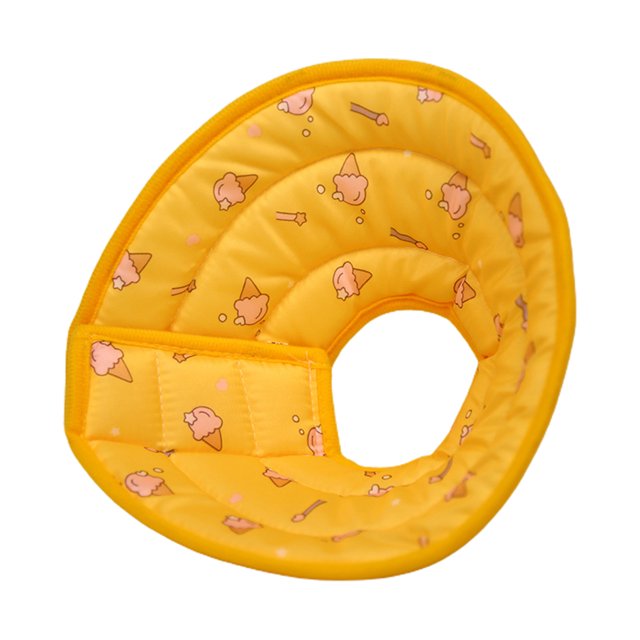 CSChome Collier de Récupération pour Animaux Forme de Dessin Animé Bonne Flexibilité Maille Respirante Confortable Collier de Récupération pour Animaux