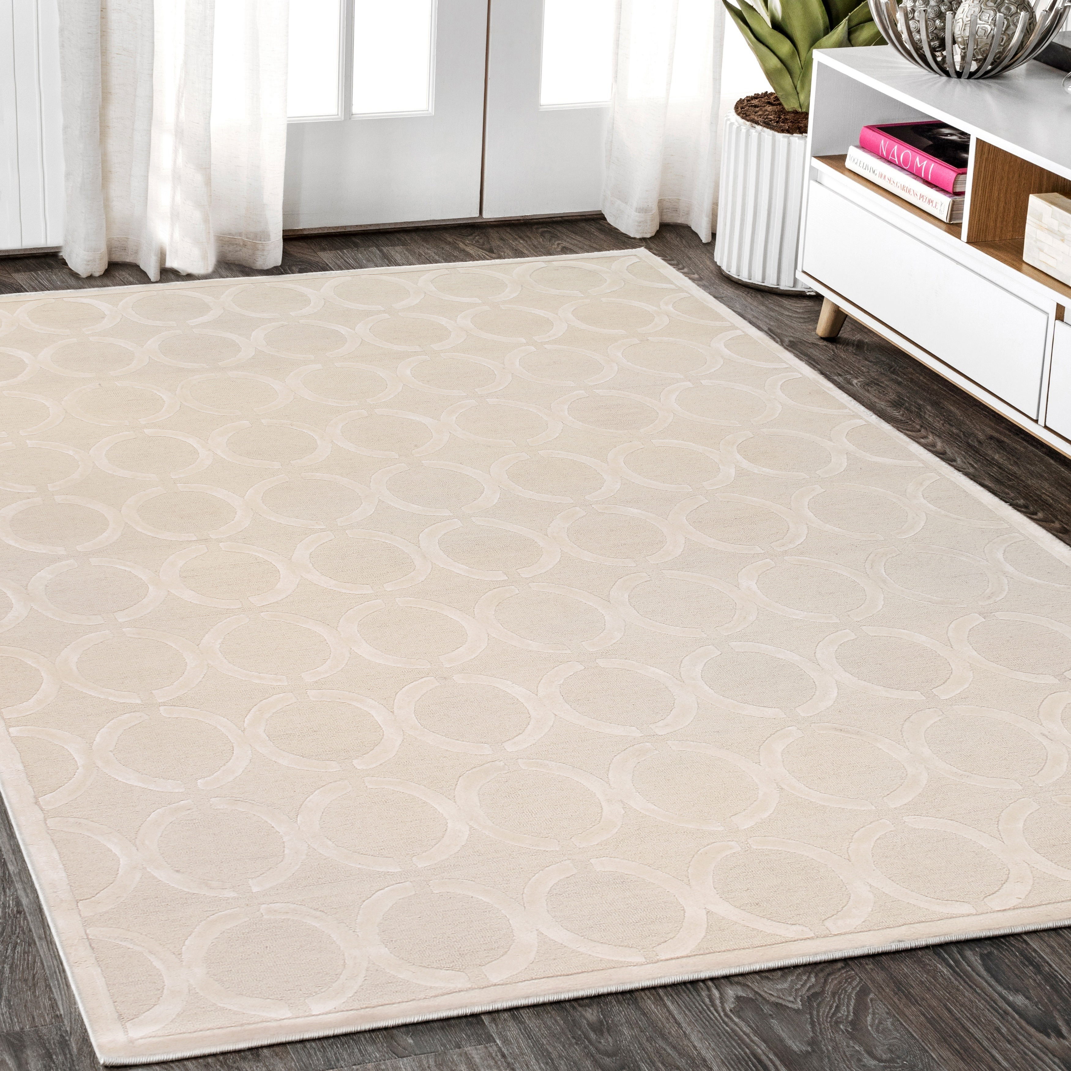Pasargad Home Edgy Collection Hand-Tufted Silk & Wool Area Rug- 8' 6" X 11' 6" - image 5 of 5