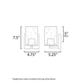 thumbnail image 5 of Sleek 1 - Light Satin Nickel / Silver Industrial / Modern / Transitional Incandescent Glass And Steel, 5 of 5