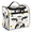 Multicolor 4, variant on Sugar Skull Hanging Toiletry Bag for Women, Black White Skeleton Waterproof Makeup Organizer Cosmetic Travel Bag for Accessories