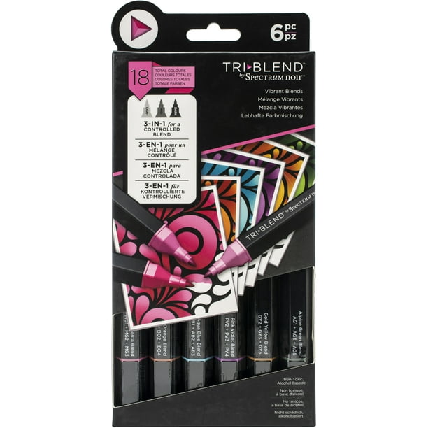 Spectrum Noir Triblend Markers 6/PkgVibrant Blends