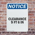 thumbnail image 4 of (2 Pack) Clearance 9 Ft 6 In OSHA Notice Sign 7 Inch X 10 Inch Indoor / Outdoor Rust-Free Aluminum Metal Signs for Workplace, Workshop, and Construction Site, Made in the USA, 4 of 8