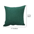 thumbnail image 2 of HomeDM Set of 2 Decorative Throw Pillow Covers, Square Soft Cushion Cover Pillowcase for Sofa Couch Bed Living Room, 17.7x17.7 inch, Green, 2 of 5