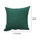 thumbnail image 4 of Fundas de almohada de lino para sofá, cojín de decoración del hogar, cómodo, transpirable, multicolor 45*45cm, verde, 4 of 5
