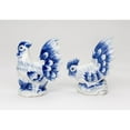 thumbnail image 3 of Dutch Blue Ceramic Country Rooster Salt And Pepper Shakers, Farm and Ranch Decor, Gift for Mom, 3 of 6